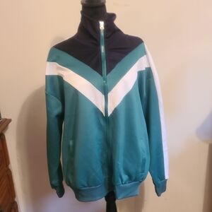 Teal and Navy Track Jacket